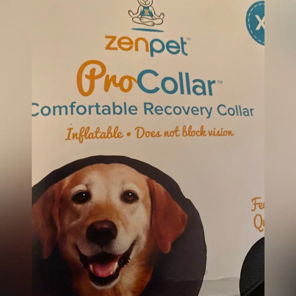 ZenPet Pro Collar Comfortable Recovery Collar Inflatable X-Large New